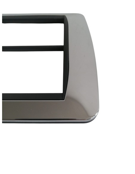 Bticino L4816CR Living internacional placa cromada 3+3p